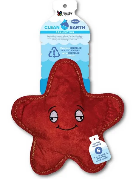 1ea Spunky Pup Clean earth Starfish Plush Large - Toys